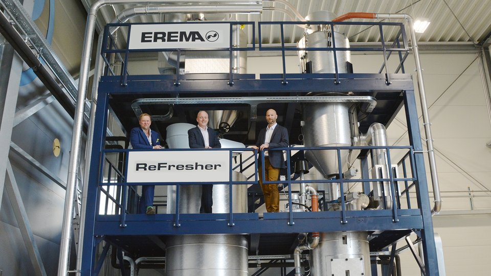 Boom in demand for recycling systems featuring Erema ReFresher technology