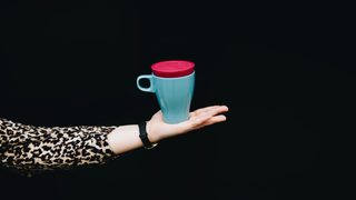 Enjoying coffee without f
