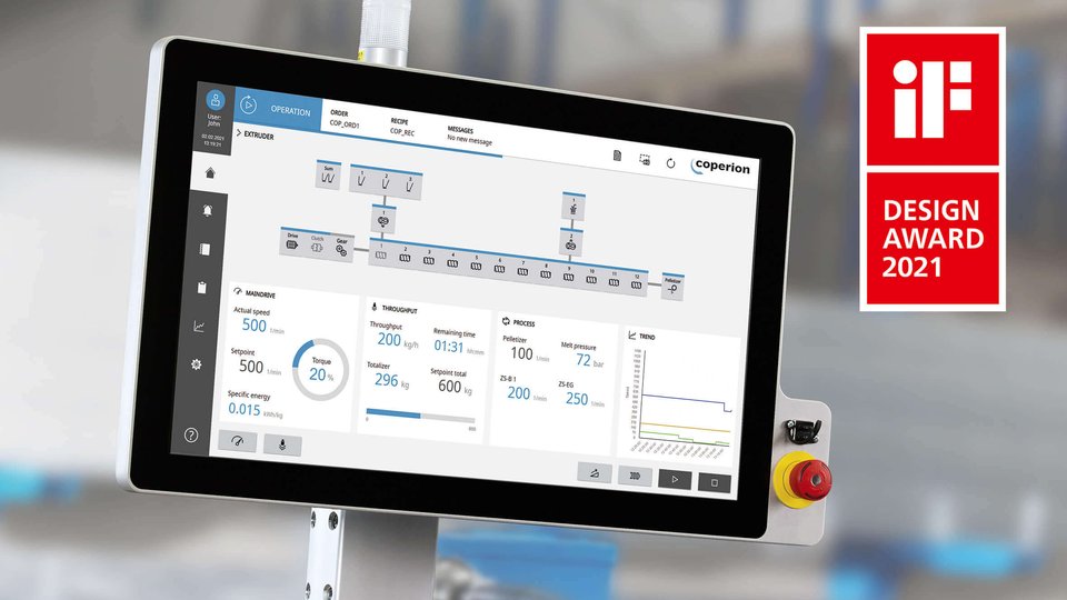 Intuitive control interface increases ZSK extruder efficiency