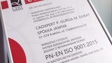 CadXpert z certyfikatem ISO 9001:2015