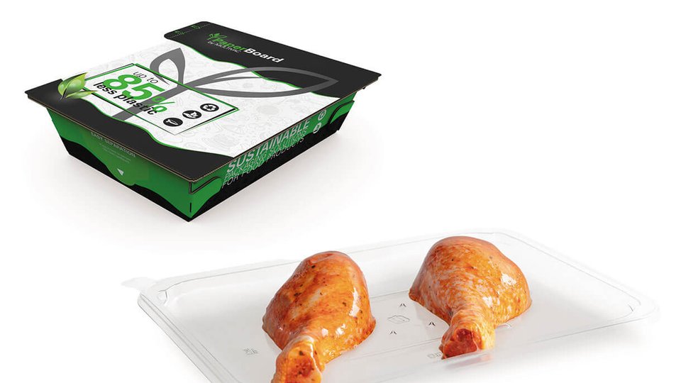 Packaging with large trays at high output
