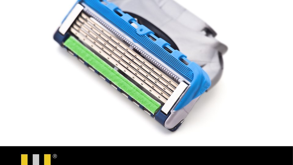 Compalen Slip Strip compounds for a gentle, comfortable shave