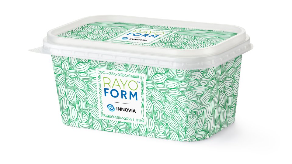 High yield, matte white, in-mould labeling film