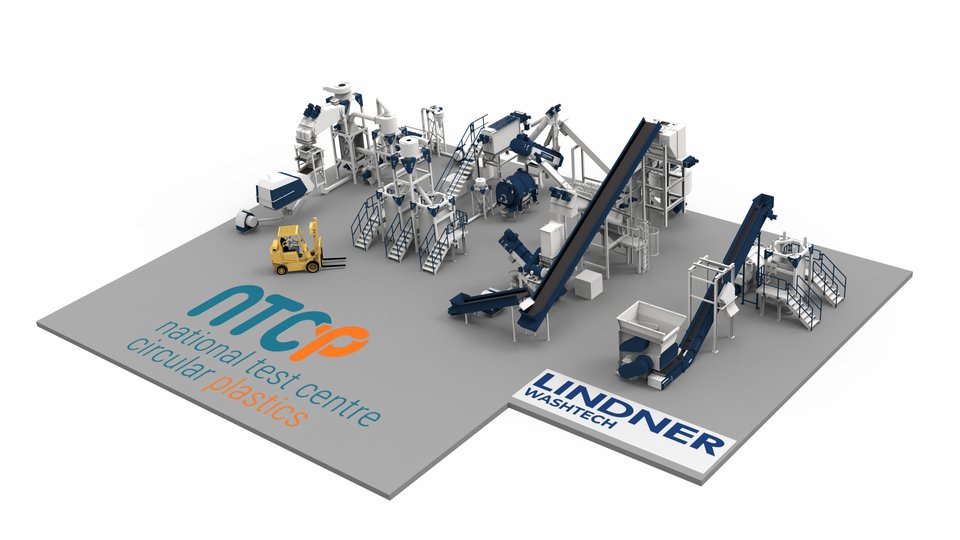 The National Test centre Circular Plastics (NTCP) trusts in Lindner Washtech’s Modular Washing System