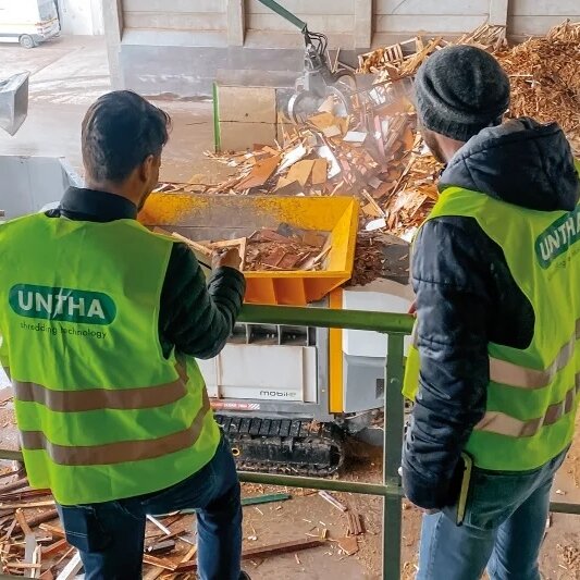 Untha przygotowuje się do pokazu rozdrabniania na targach IFAT 2022