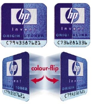 Zmieniające kolor etykiety HP