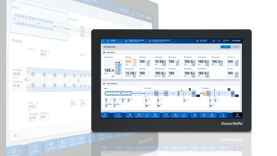 Leading-edge user interface for extrusion lines - developed with users for users
