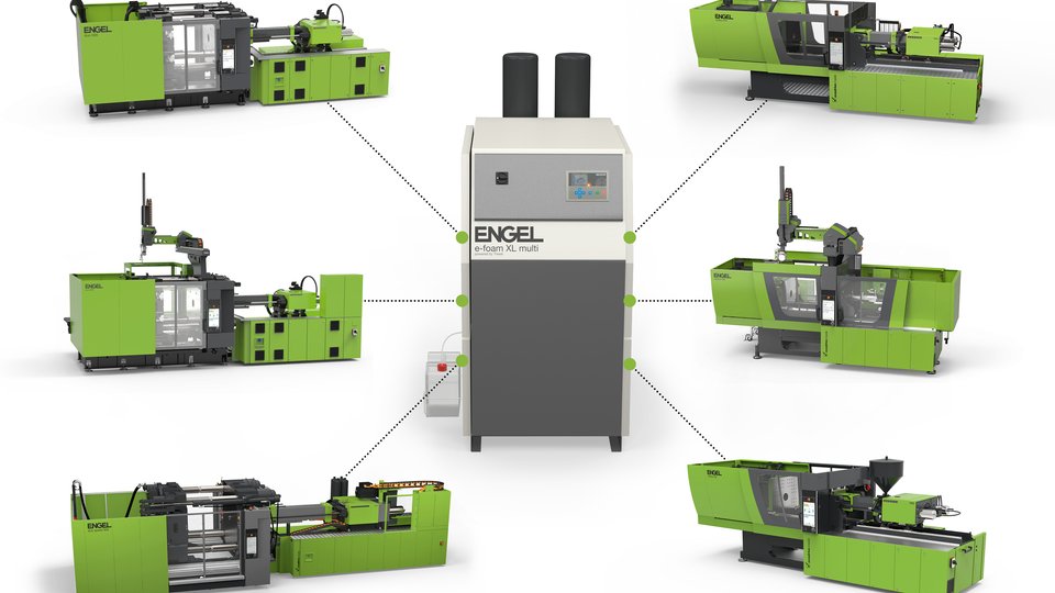 Improved cost efficiency in structural foam moulding