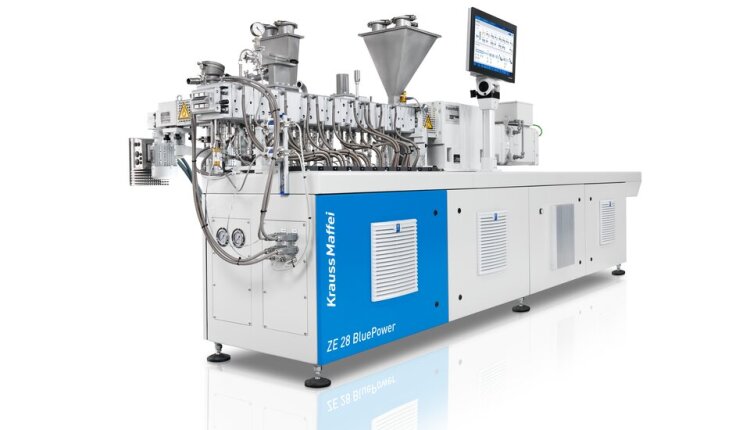 Up to 30% lignin incorporated into PLA matrix with the ZE Blue Power 28 laboratory extruder. Special screw configuration and innovative technologies enable precise processing at a low temperature of max. 160°C.