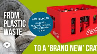 Iconic Coca-Cola red crat