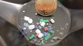 How microplastic particle
