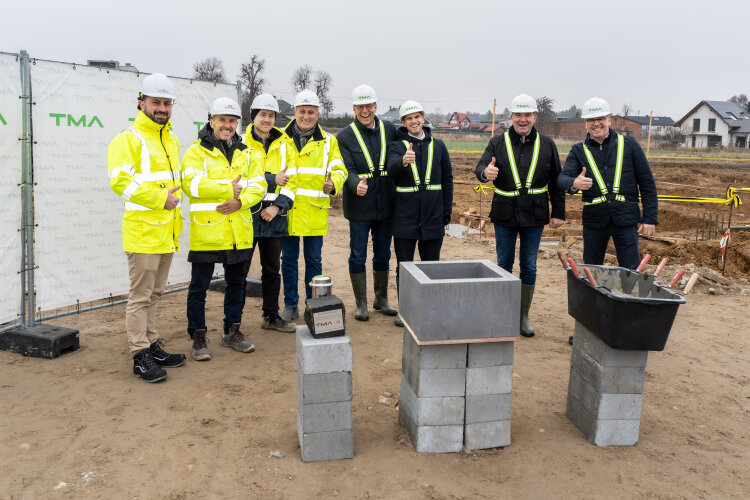 Cornerstone-laying ceremony