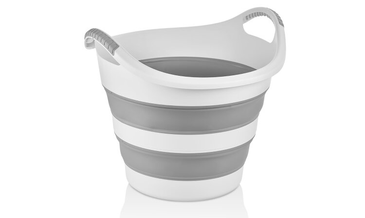 Foldable laundry basket made of PP and TPE – produced by a multi-component process (Picture: ATA Kalip ve Plastik)