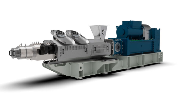 The MAS 110, most powerful extruder for demanding plastic recycling applications