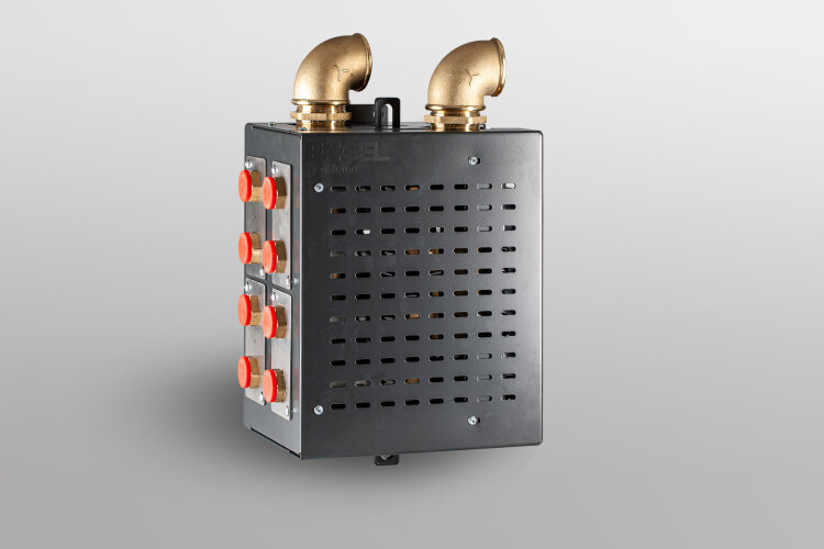 Reduces pressure losses and improves energy efficiency: With flow rates of up to 100 l/min per circuit, the eco-flomo XL ensures maximum process reliability and prevents temperature fluctuations.