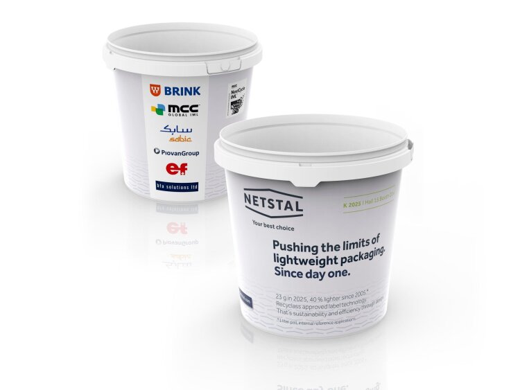The 1-liter yoghurt pail weighs just 23 grams