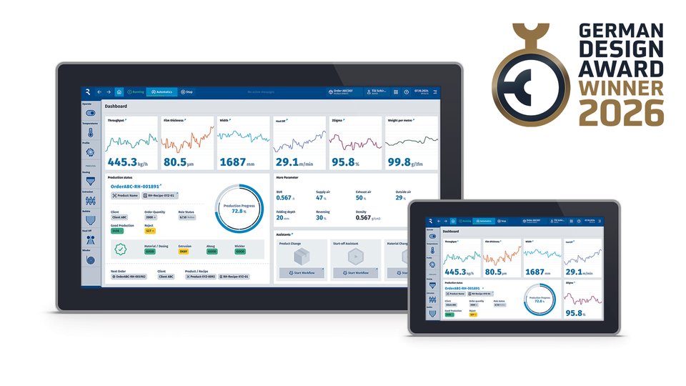 Reifenhäuser earns German Design Award for new HMI