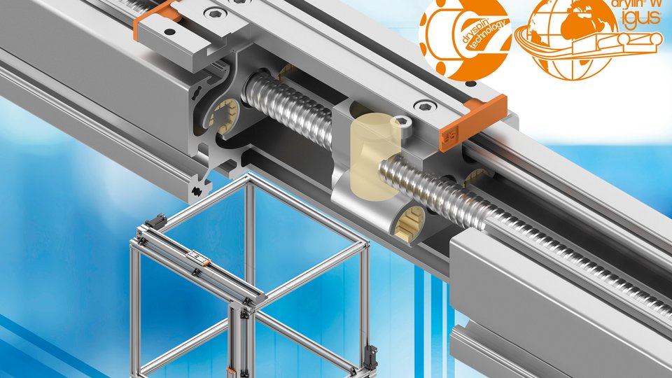 igus drylin SLX linear axis, ready-to-install, up to 600 kg