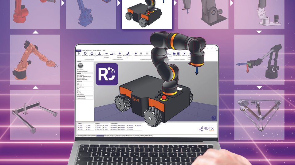 RobotCtrl umożliwia łatwe i elastyczne sterowanie robotami różnych producentów