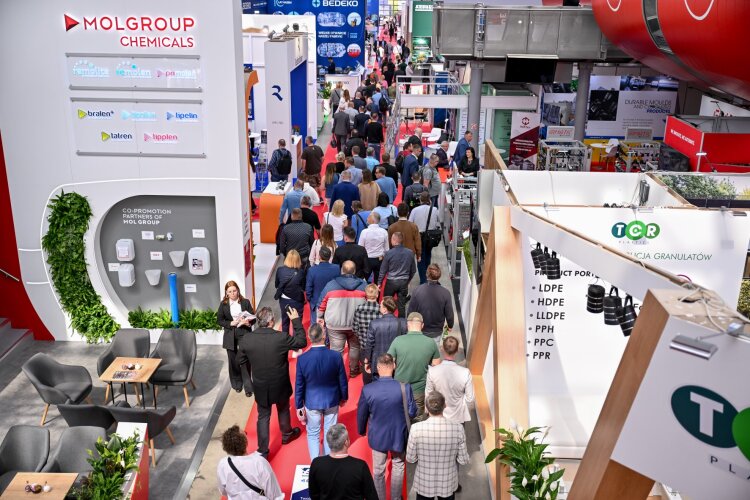 Machinery and equipment on display at the Plastpol trade fair