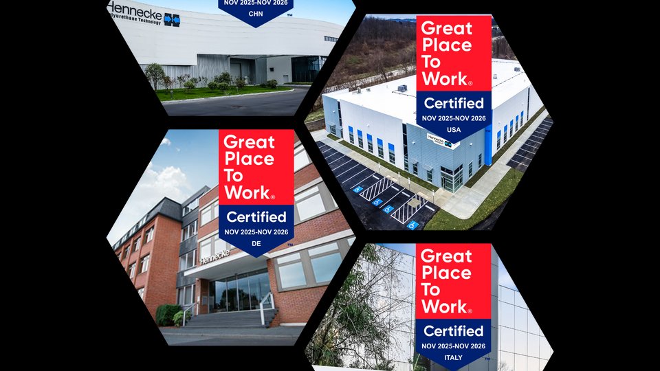 Hennecke Group earns first Great Place to Work certification