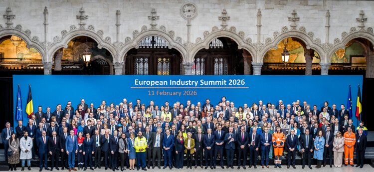 Participants of the European Industry Summit 2026, leaders of European industry and EU institutions representatives