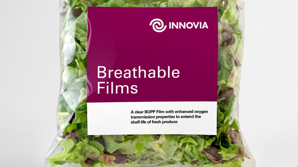 Innovia Films BOPP P2G film for fresh vegetable packaging