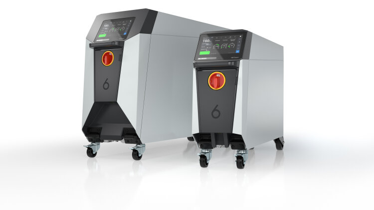The Thermo 6 temperature control units in size 62 expand the product portfolio for particularly demanding requirements. They enable flow rates of up to 140 L/min and heating capacities of up to 32 kW.