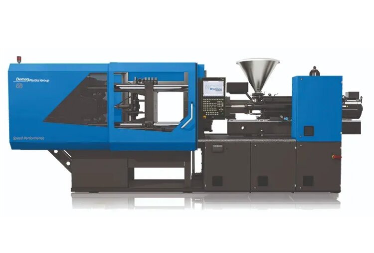 Sumitomo (SHI) Demag high-speed injection moulding machine for the production of thin-walled containers and caps and closures.