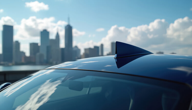 New LNP Elcrin SLX compounds with post-consumer recycled content used in shark fin antennas; offering high weatherability and impact resistance for high-gloss, molded-in-color parts.