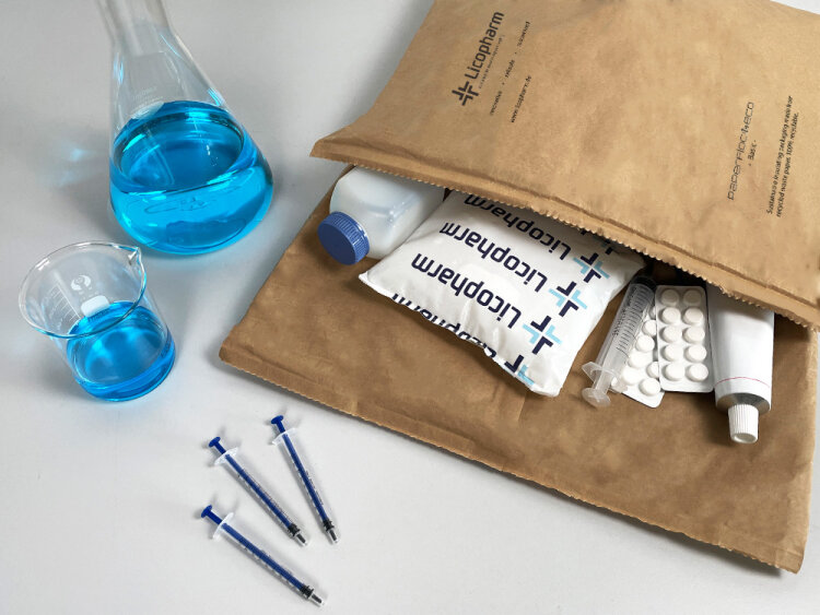 Licopharm paper-based insulated packaging