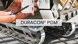Duracon POM in an innovative crawler transport system