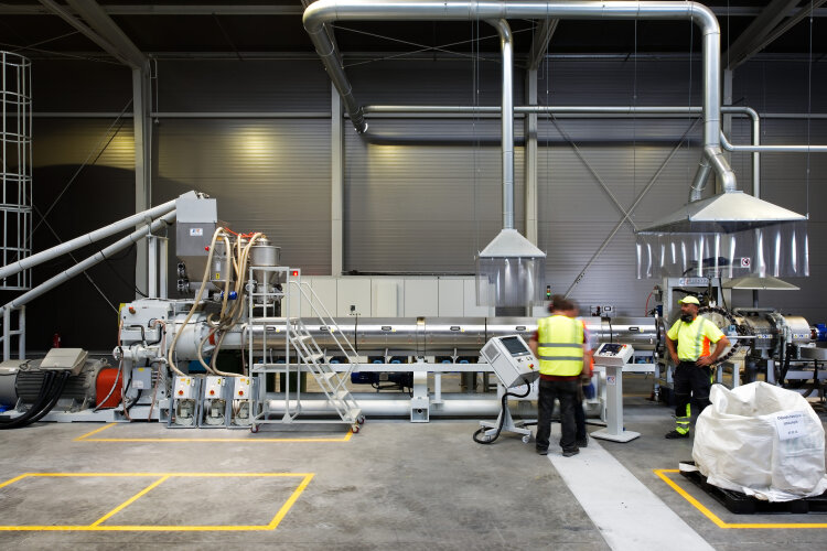 Waste processing plant as part of circular economy infrastructure