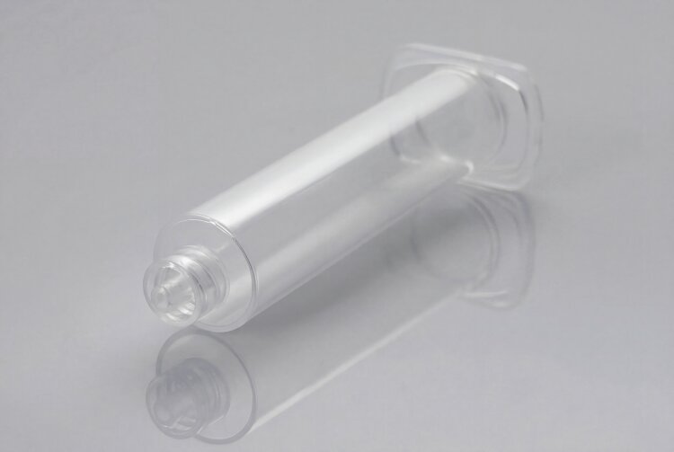 Luer-lock syringe barrels produced on the e-win 3200 show how precise geometries and clean part handling can be implemented cost-efficiently in medical applications.