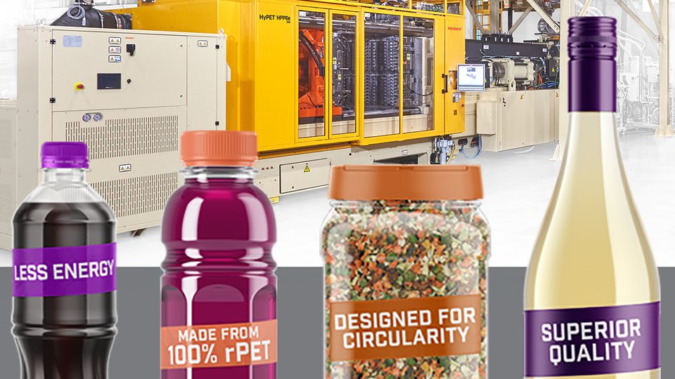 Integrated Husky systems for sustainable PET preform production