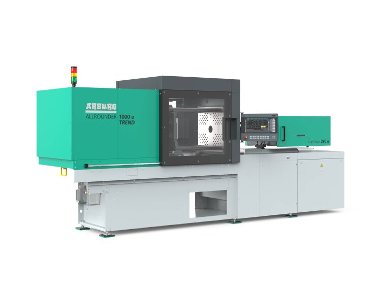 The new Allrounder Trend injection moulding machines have a configuration that meets current market requirements: they are available at short notice, can be commissioned quickly, are easy to operate and maintain, and are characterised by low investment and operating costs.