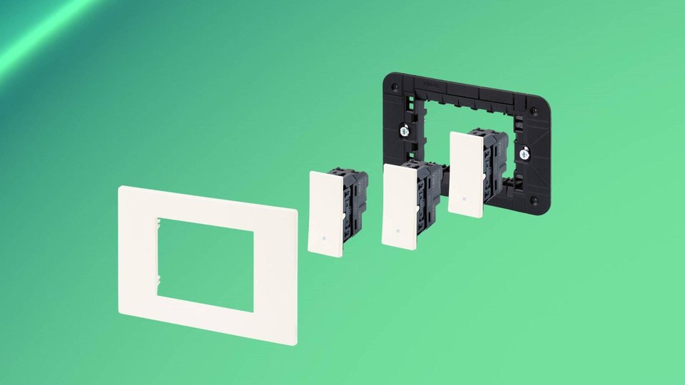 Circular polyamide cuts the carbon footprint of Vimar Linea switches by 80%
