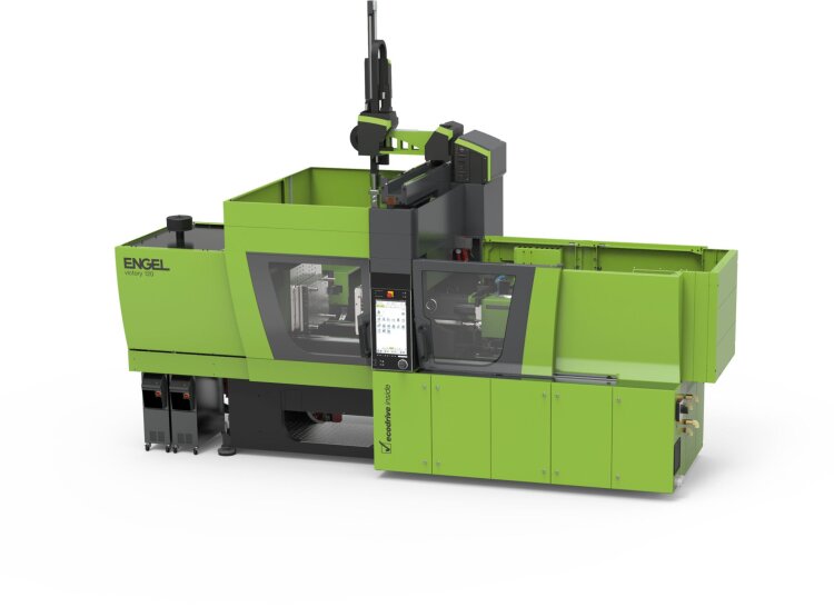 The Engel victory 120 with integrated viper linear robot enables, thanks to tie-bar-less technology, free access to the mould space and the space-saving, cost-efficient production of complex components.