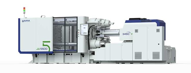 Haitian Plastics Machinery JU5500V/3450 injection molding machine for an automotive application