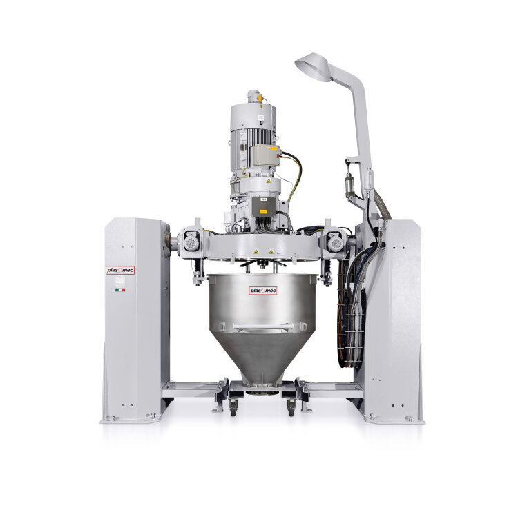 Trr mixer with interchangeable containers