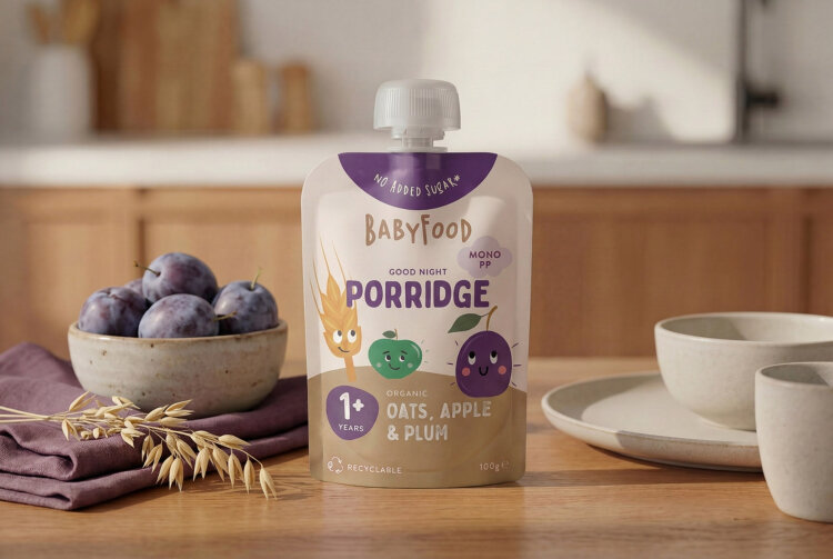 PurePP spouted pouch for fruit purées