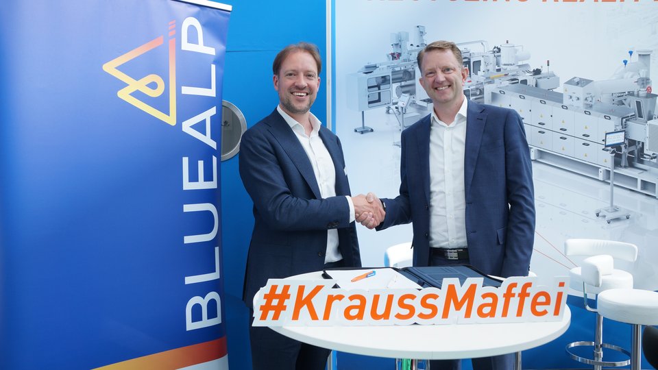 BlueAlp and KraussMaffei Extrusion advance recycling