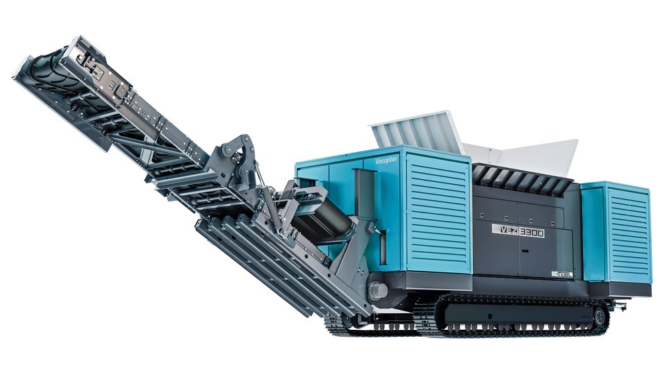 Vecoplan VEZ 3300 e-mobil for mobile shredding