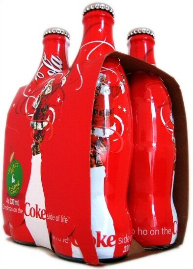 Coca Cola w opakowaniach na święta