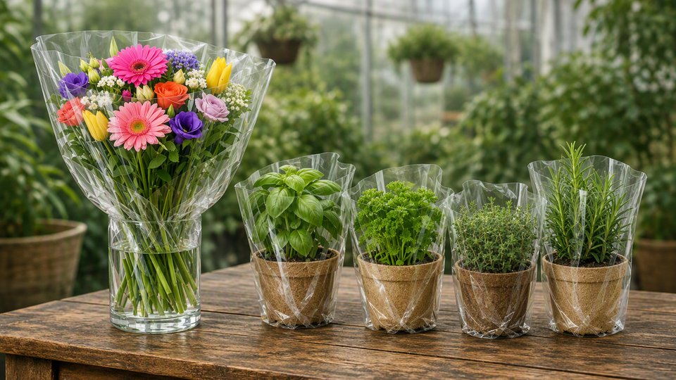 Südpack PLA film for packaging herbs and flowers