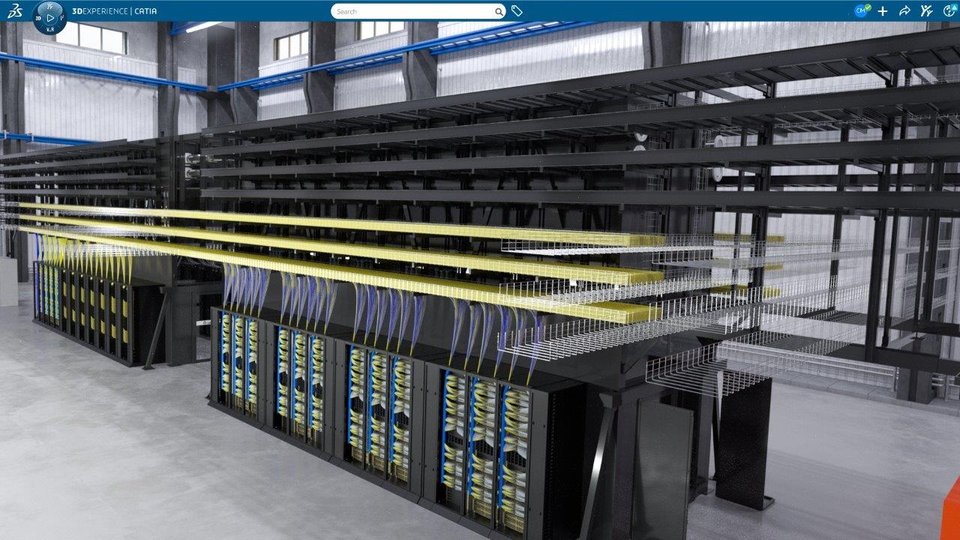 Dassault Systèmes i Vertiv projektują fabryki oparte na AI