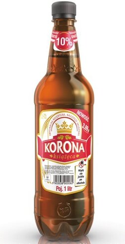 Piwo Korona Książęca w opakowaniach PET