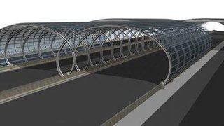 Półtunel z tworzyw sztucz
