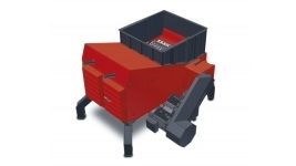 Plastics shredder with mo