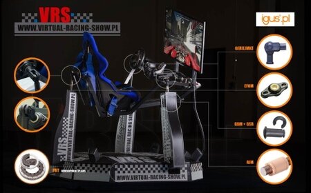 Symulator WRC z łożyskami igus na targach Toolex